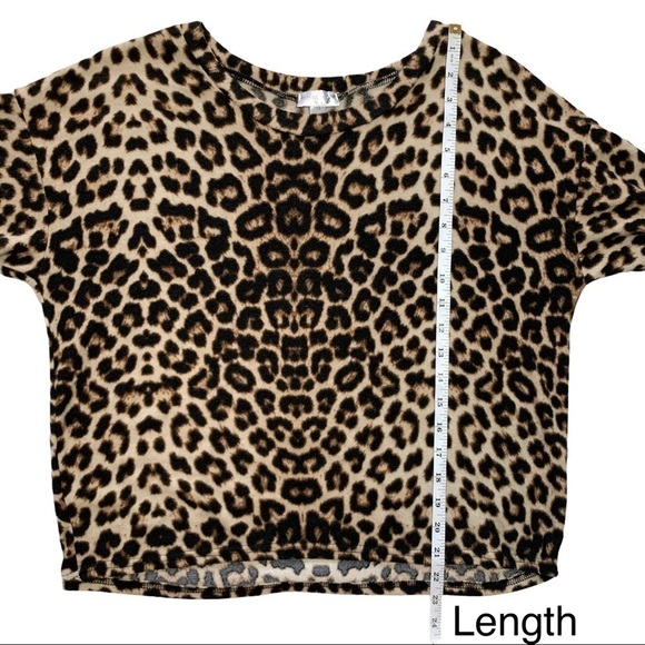 Orange Kiss Pullover Leopard Cheetah Long Sleeve Cozy Sweater Size Medium - Picture 12 of 14